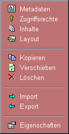 Popup-Menü: Unter-Eintrag