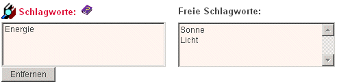 Metadaten: Sachbezug