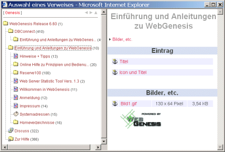 Der Verweisbrowser