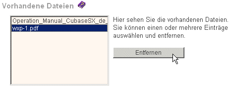 Dateien löschen