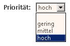Termin Priorität