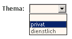 Termin Thema
